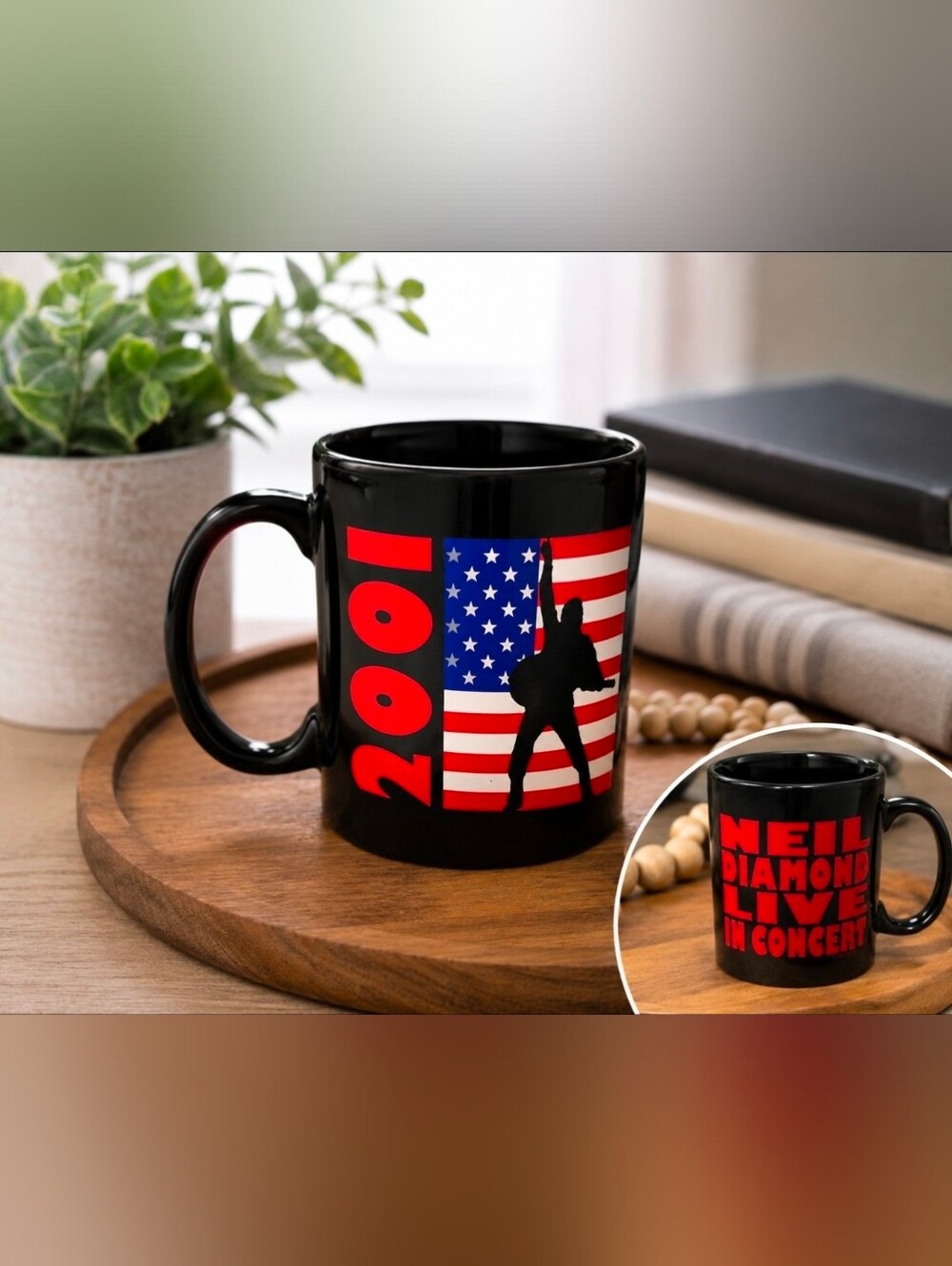 Vintage 2001 Neil Diamond live concert mug